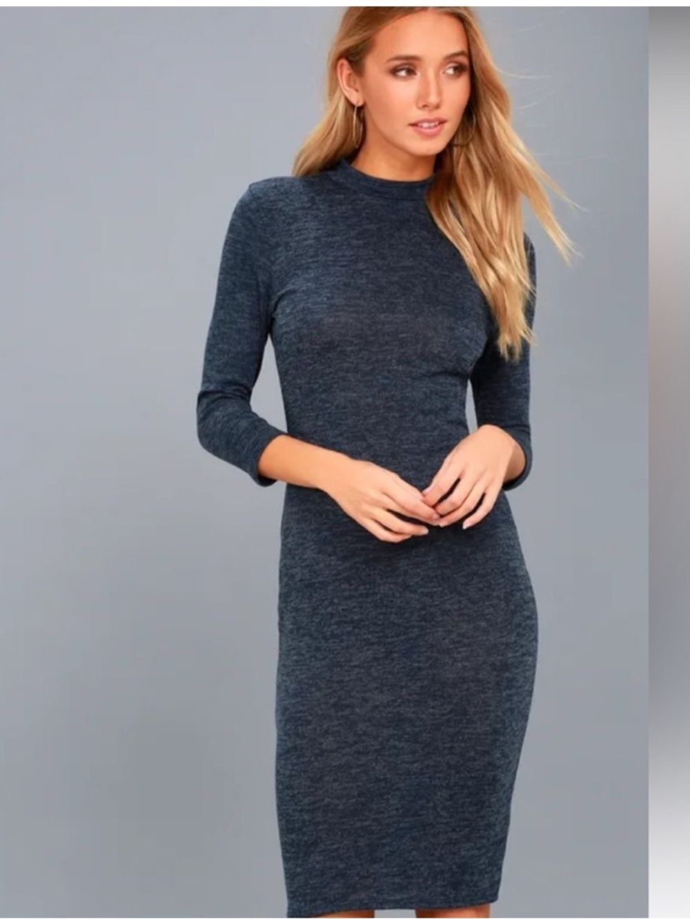 Lulu's Midi Dress Navy